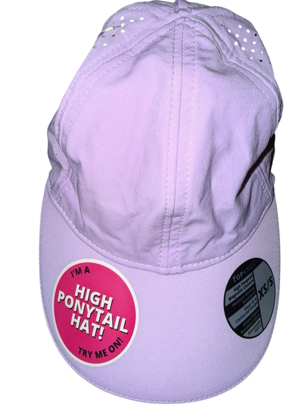 Lilac High Ponytail Hat